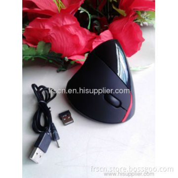Big Hands Ergonomic Vertical Wireless Rechargeable Mouse With Usb Charging Cable 